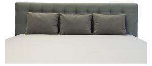 Čalouněné dvoulůžko Soffio s úložným prostorem šedá 140 x 200