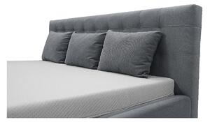 Čalouněná postel Soffio s úložným prostorem bílá eko kůže 180 x 200
