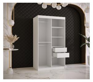 Šatní skříň s posuvnými dveřmi SUZAN 3 - šířka 100 cm, bílá