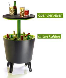 Keter Odkládací stolek a chladič nápojů antracit/zelený 30 L 108638