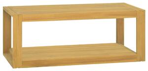 Nástěnná koupelnová skříňka 90 x 45 x 35 cm masivní teak 338235