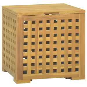 Úložný box na provazy 40 x 40 x 40 cm masivní teakové dřevo 338262