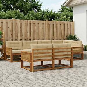 Venkovní pohovková souprava 8 ks Přirozená a Béžová 3382651