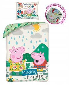 Sada povlečení prasátko Peppa 140 x 200 cm, vícebarevné