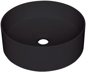 Deante Silia umyvadlo 36x36 cm kolo na pult černá CQS_NU4S