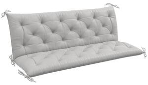 Outsunny Polštář na lavici pro 3 osoby 150x98x8 cm, Polštář s popruhy, Sedací polštář, Venkovní/ Vnitřní polštář na židli, Sedací podložka, Polštář na
