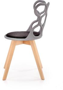 Jídelní židle VISIA - šedá / černá