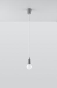 Sollux Lighting Diego závěsné svítidlo 1x60 W šedá/popelavá SL.0575
