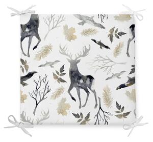 Vánoční podsedák s příměsí bavlny Minimalist Cushion Covers Dark Forest, 42 x 42 cm