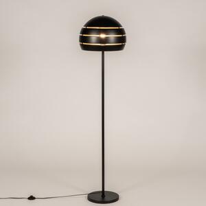 Stojací retro lampa Cantonn Nero and Gold (LMD)