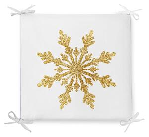 Vánoční podsedák s příměsí bavlny Minimalist Cushion Covers Single Snowflake, 42 x 42 cm