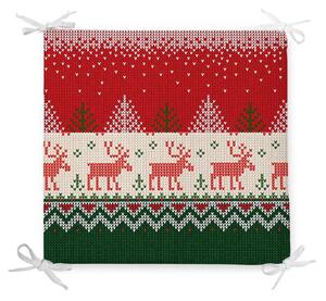 Vánoční podsedák s příměsí bavlny Minimalist Cushion Covers Merry Xmas, 42 x 42 cm