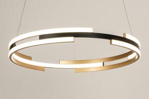Závěsné kruhové LED svítidlo nad jídelní stůl Delta Trio Ring Gold 60 (LMD)