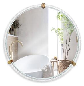Tutumi Zrcadlo ⌀70 cm s vyhříváním a regulovatelným LED osvětlením HOM-06911, transparent