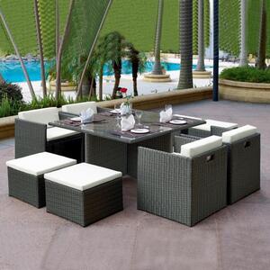 Luxusní 21-dílný set zahradního ratanového nábytku CAVALLINO