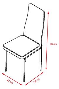 Set - 4ks Jídelní židle VALERIA bílá