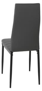 Set - 4ks Jídelní židle VALERIA šedá