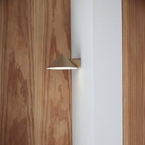 FRANDSEN LED nástěnné světlo na baterie Grasp, pískově šedé, šířka 15 cm, stmívatelný, Krémová / jantar, Chodba, kov, Design