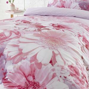 Růžové povlečení Catherine Lansfield Daisy Dreams, 200 x 200 cm