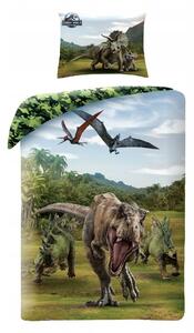 Povlečení 140x200 Jurský svět Jurský park dinosauři T-Rex maskáčový Halantex