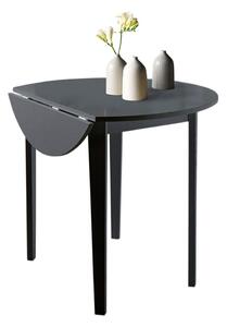 Černý skládací jídelní stůl Støraa Trento Quer, ⌀ 92 cm