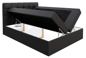 Kontinentální jednolůžková postel 120x200 TOMASA 2 - světlá šedá + topper ZDARMA