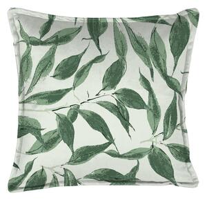 Zelený dekorativní polštář Velvet Atelier Sage Leaf, 45 x 45 cm