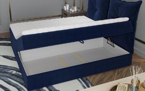 Boxspringová postel PINELOPI - 200x200, tmavě modrá