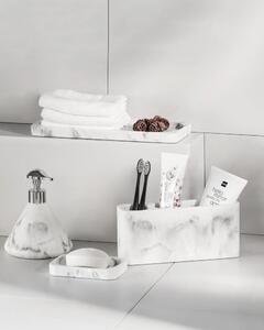 Bílo-šedý dávkovač na mýdlo Wenko Desio