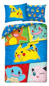 Dětské povlečení Pokemon 140 x 200 cm 100% bavlna Halantex vícebarevné