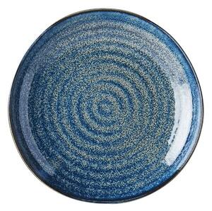 Modrý keramický talíř MIJ Indigo, ø 23 cm