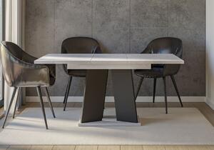 Rozkládací jídelní stůl ENDRE - beton / černý