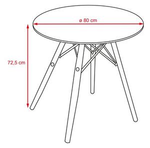 Jídelní set - stůl Catini LOVISA + 4ks židle NORDICA černá