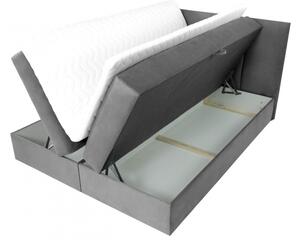 Kontinentální manželská postel 160x200 CARMELA - béžová + topper ZDARMA