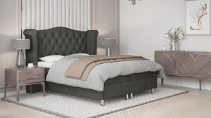 Čalouněná postel ELSA - 120x200, tmavě šedá