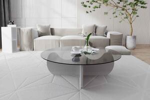 Designový konferenční stolek Salvo 90 cm bílý