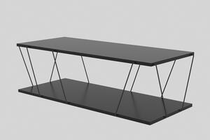 Designový konferenční stolek Baudelio 120 cm antracitový