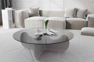 Designový konferenční stolek Salvo 90 cm bílý
