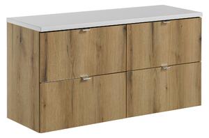 Comad Koupelnová skříňka pod deskové umyvadlo set Nova Oak II. 120 dub coast evoke/bílá
