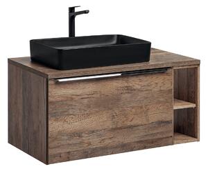 Comad Koupelnová skříňka s deskovým umyvadlem set dub Santa Fe Oak 100 dub santa fe