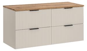 Comad Koupelnová skříňka pod deskové umyvadlo set Adel Cashmere II. 120 kašmír