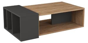Designový konferenční stolek Zabby 102 cm dub / antracitový