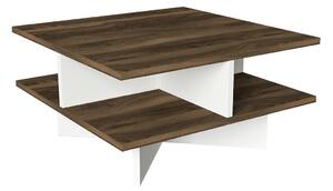Designový konferenční stolek Xakery 60 cm ořech bílý