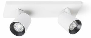 RED - DESIGN RENDL RENDL KENNY II přisazená bílá/černá 230V GU10 2x35W R12915
