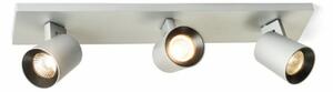 RED - DESIGN RENDL RENDL KENNY III přisazená česaný hliník/černá 230V GU10 3x35W R12919