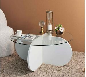 Designový konferenční stolek Jameela 75 cm bílý