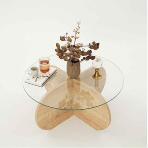 Designový konferenční stolek Jameela 75 cm vzor safírový dub
