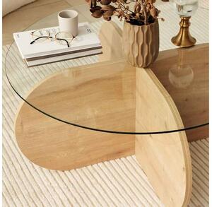 Designový konferenční stolek Jameela 75 cm vzor safírový dub