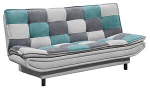 ROZKLÁDACÍ POHOVKA, textil, kompozitní dřevo, barvy stříbra, tyrkysová, tmavě šedá MID.YOU - Rozkládací pohovky, Online Only