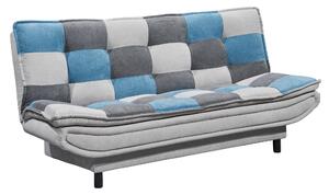 ROZKLÁDACÍ POHOVKA, textil, kompozitní dřevo, modrá, barvy stříbra, tmavě šedá MID.YOU - Rozkládací pohovky, Online Only